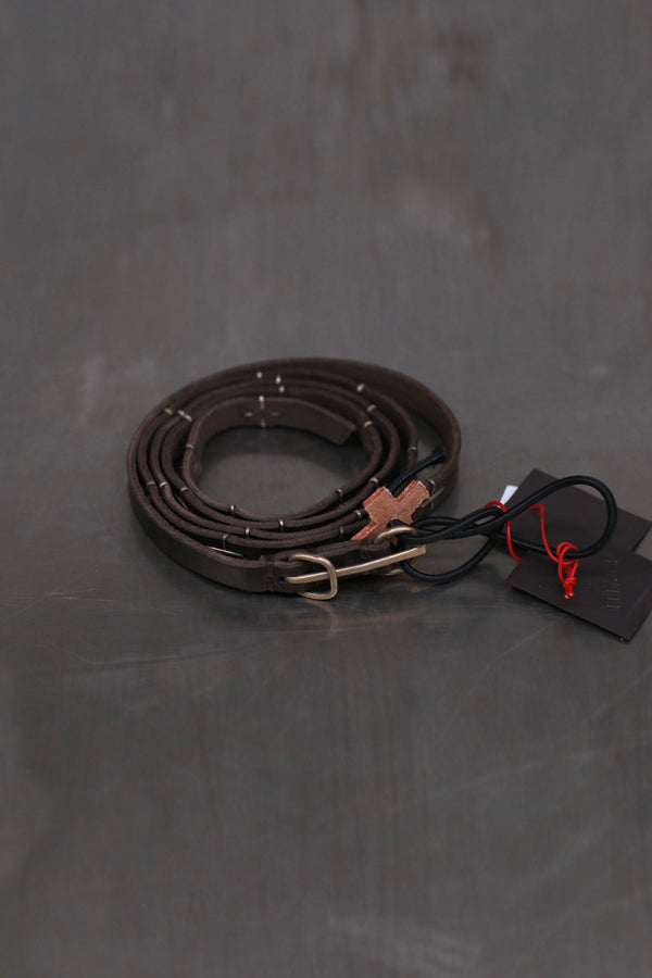 m.a+ Handmade belt collection Italy MA-EL2Z-GRP3,0-COFFEE PM1001